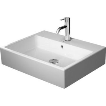 Lavoar Duravit Vero Air 60x47cm montare pe blat finisaj suplimentar spate