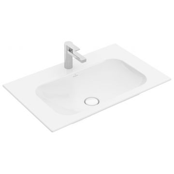 Lavoar Villeroy & Boch Finion 80x50cm montare pe mobilier fara preaplin alb