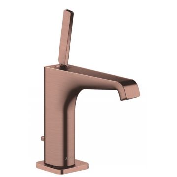 Baterie lavoar Hansgrohe Axor Citterio E ventil pop-up red gold periat