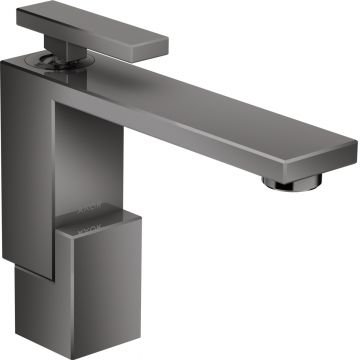 Baterie lavoar Hansgrohe Axor Edge 130 ventil push-open crom negru lustruit