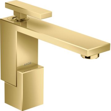 Baterie lavoar Hansgrohe Axor Edge 130 ventil push-open gold optic lustruit