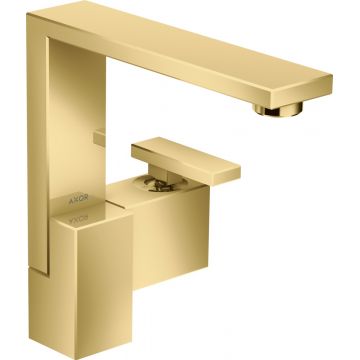 Baterie lavoar Hansgrohe Axor Edge 190 ventil push-open gold optic lustruit