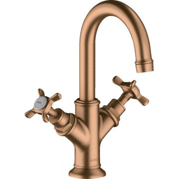 Baterie lavoar Hansgrohe Axor Montreux 160 ventil pop-up bronz periat