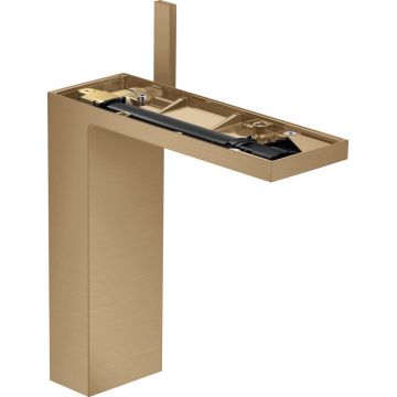 Baterie lavoar Hansgrohe Axor MyEdition 230 ventil push-open fara placa superioara bronz periat