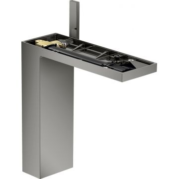 Baterie lavoar Hansgrohe Axor MyEdition 230 ventil push-open fara placa superioara crom negru lustruit