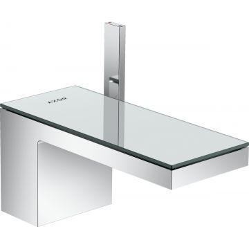 Baterie lavoar Hansgrohe Axor MyEdition 70 ventil push-open crom/sticla oglinda