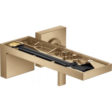 Baterie lavoar Hansgrohe Axor MyEdition cu pipa 221mm montaj incastrat fara placa superioara necesita corp ingropat bronz periat