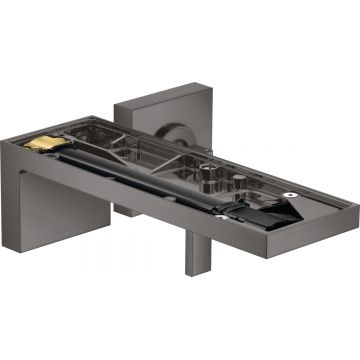 Baterie lavoar Hansgrohe Axor MyEdition cu pipa 221mm montaj incastrat fara placa superioara necesita corp ingropat crom negru periat