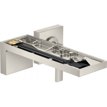 Baterie lavoar Hansgrohe Axor MyEdition cu pipa 221mm montaj incastrat fara placa superioara necesita corp ingropat inox optic