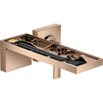 Baterie lavoar Hansgrohe Axor MyEdition cu pipa 221mm montaj incastrat fara placa superioara necesita corp ingropat red gold lustruit