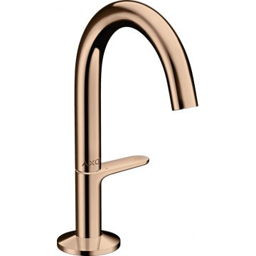 Baterie lavoar Hansgrohe Axor ONE Select 140 ventil push-open red gold lustruit