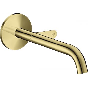 Baterie lavoar Hansgrohe Axor ONE Select cu pipa 220mm montaj incastrat necesita corp ingropat gold optic lustruit