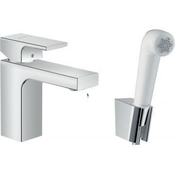 Baterie lavoar Hansgrohe Vernis Shape cu dus tip bideu pentru igiena intima