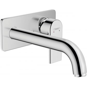 Baterie lavoar Hansgrohe Vernis Shape cu pipa 205mm montaj incastrat necesita corp ingropat crom