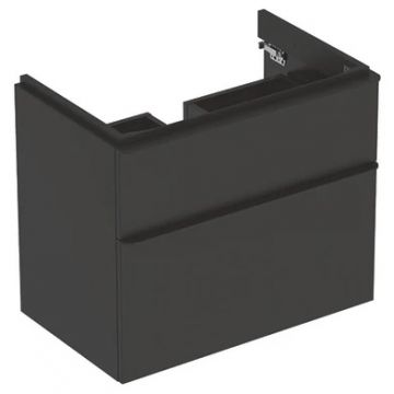 Dulap baza Geberit Smyle Square cu 2 sertare 75cm lava mat
