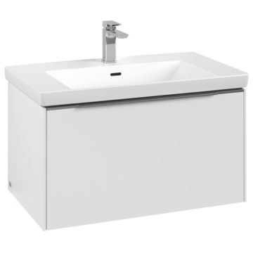 Dulap baza suspendat Villeroy & Boch Subway 3.0 cu iluminare 78x44x46cm Pure White