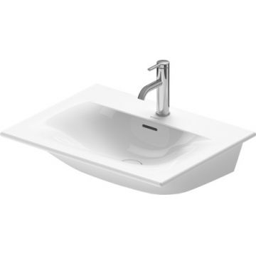 Lavoar Duravit Viu 63x49cm cu capac ceramic si ventil push-open inclus finisaj suplimentar