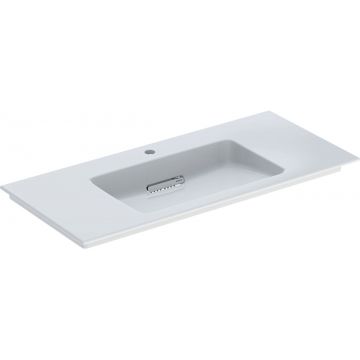 Lavoar Geberit ONE Slim 105x48cm montare pe mobilier scurgere speciala alb
