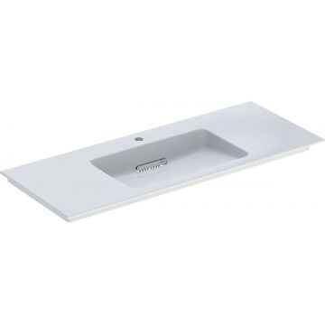 Lavoar Geberit ONE Slim 120x48cm montare pe mobilier scurgere speciala alb