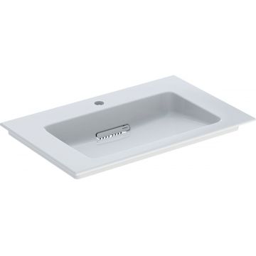 Lavoar Geberit ONE Slim 75x48cm montare pe mobilier scurgere speciala alb