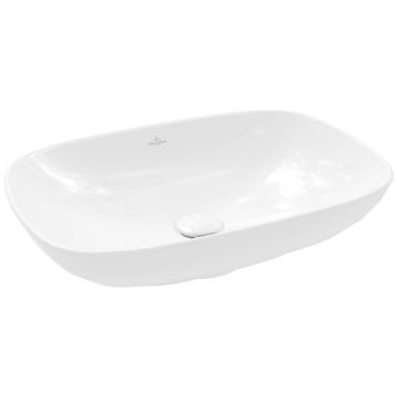 Lavoar tip bol Villeroy&Boch Loop&Friends 56x38cm cu preaplin material TitanCeram montare pe blat