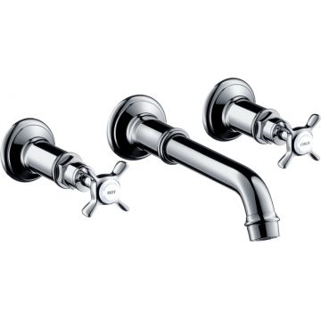 Baterie lavoar Hansgrohe Axor Montreux cu pipa 165-225mm din 3 elemente necesita corp ingropat crom