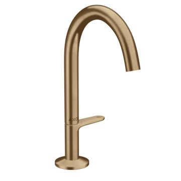 Baterie lavoar Hansgrohe Axor One Select 170 ventil push-open bronz periat