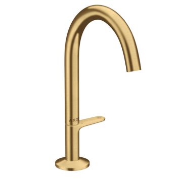 Baterie lavoar Hansgrohe Axor One Select 170 ventil push-open gold optic periat