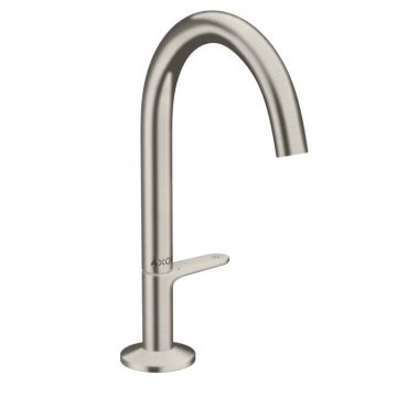 Baterie lavoar Hansgrohe Axor One Select 170 ventil push-open inox optic