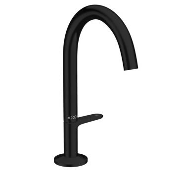 Baterie lavoar Hansgrohe Axor One Select 170 ventil push-open negru mat