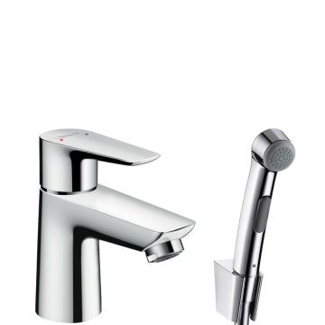 Baterie lavoar Hansgrohe Talis E cu dus tip bideu pentru igiena intima ventil push-open