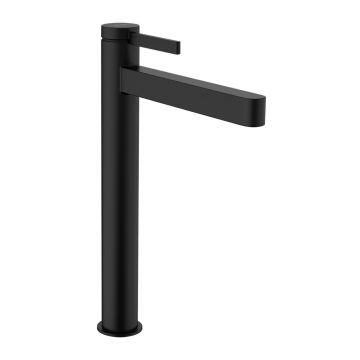 Baterie lavoar inalta Hansgrohe Finoris 260 cu ventil Push-Open negru mat