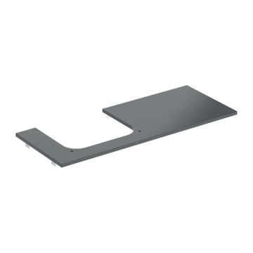 Blat pentru lavoar Geberit One cu decupaj stanga 120 cm tip marmura neagra