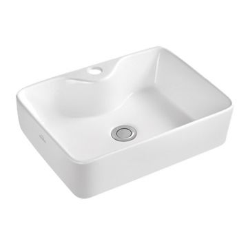 Lavoar pe blat Invena Neri 49 cm alb Lavoar pe blat Invena Neri 49 cm alb
