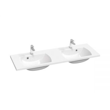 Lavoar dublu Ravak Concept Classic II 1300 130x49cm alb