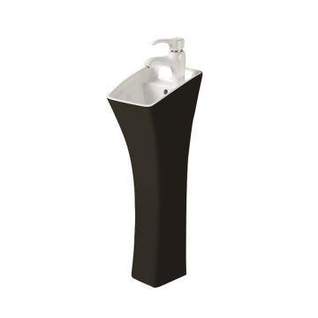 Lavoar freestanding Fluminia D'Artagnan alb - negru 30 cm