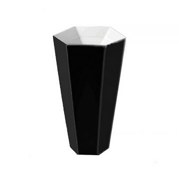 Lavoar freestanding Fluminia Treville alb - negru 44 cm