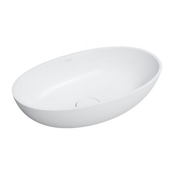 Lavoar pe blat Omnires Shell M+ Alb Mat 60 cm