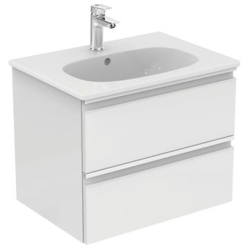 Mobilier baza Ideal Standard Tesi 800 x 490 x 440 mm cu doua sertare alb lucios