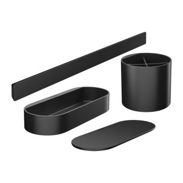 Set accesorii Hansgrohe AddStoris negru mat 4 piese